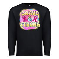 Black brave and strong cancer Premium Sweatshirt - FaDigitalArtStudio