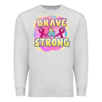Dove Grey brave and strong cancer Premium Sweatshirt - FaDigitalArtStudio