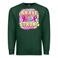 Sports Green brave and strong cancer Premium Sweatshirt - FaDigitalArtStudio