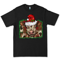 Black Christmas background baby calf Premium Tee - BarkalooDesign