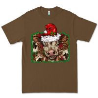 Cacao Christmas background baby calf Premium Tee - BarkalooDesign