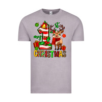 Vintage Zinc my first christmas reindeer Vintage Tee - MaliasSmallBusiness
