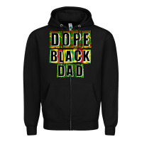 Black dope black dad Zipper Hoodie - CowGirlArtShop