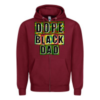 Burgundy dope black dad Zipper Hoodie - CowGirlArtShop