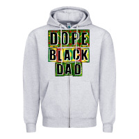 Heather Grey dope black dad Zipper Hoodie - CowGirlArtShop