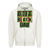 Oatmeal Heather dope black dad Zipper Hoodie - CowGirlArtShop