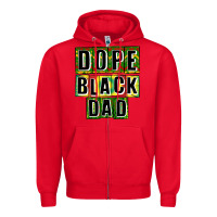 Red dope black dad Zipper Hoodie - CowGirlArtShop