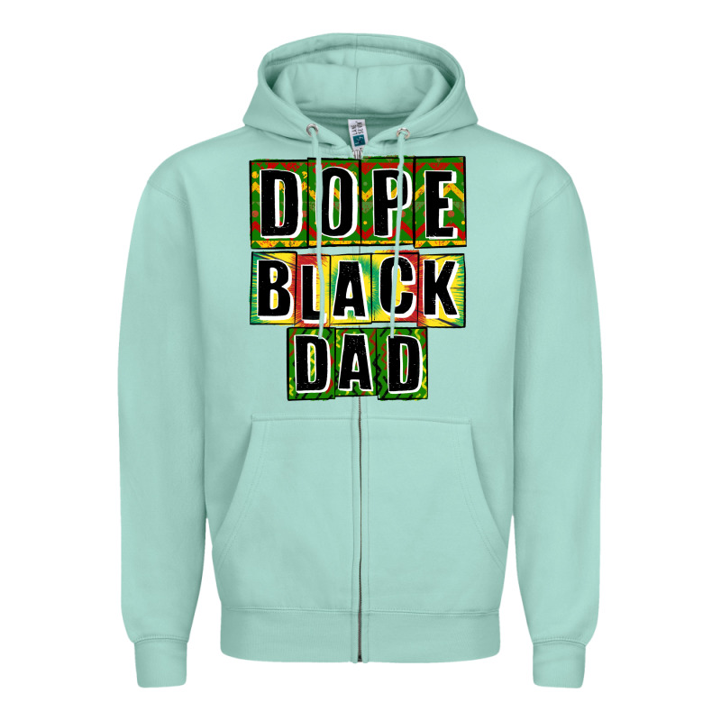 Dope Black Dad Zipper Hoodie by CowGirlArtShop | Teevron