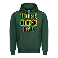 Sports Green dope black dad Zipper Hoodie - CowGirlArtShop