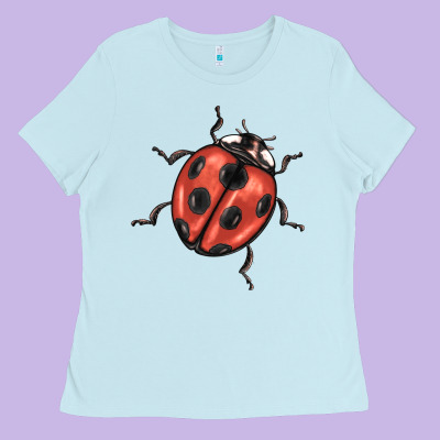 Ladybug Ladies Tee Designed By Barkaloodesign