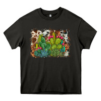 Asphalt watercolor cactus western background Heavy Core Tee - BarkalooDesign