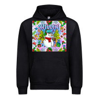 Black Chillin Snow Urban Hoodie - CowhideDigitalArt
