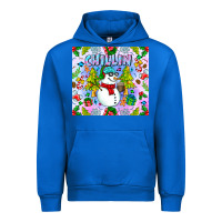 Cobalt Chillin Snow Urban Hoodie - CowhideDigitalArt