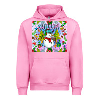 Fuchsia Pink Chillin Snow Urban Hoodie - CowhideDigitalArt