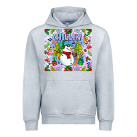 Heather Grey Chillin Snow Urban Hoodie - CowhideDigitalArt