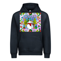 Navy Chillin Snow Urban Hoodie - CowhideDigitalArt