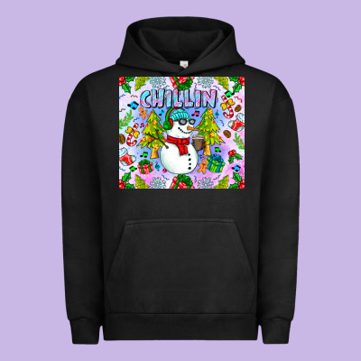Chillin Snow Urban Hoodie Designed By Cowhidedigitalart