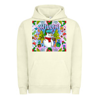 Pigment Pistachio Chillin Snow Urban Hoodie - CowhideDigitalArt