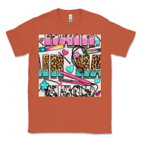 Copper leopard and cowhide hair and curling iron with hearts and flowers seam Classic Tee - BundleAndBundleShop
