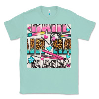 Seafoam leopard and cowhide hair and curling iron with hearts and flowers seam Classic Tee - BundleAndBundleShop