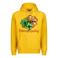 Lemon Feeling lucky with clover Premium Hoodie - HowdyJamesFarm