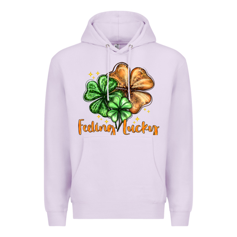 Feeling Lucky With Clover Premium Hoodie by HowdyJamesFarm | Teevron