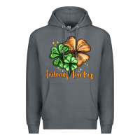 Rock Feeling lucky with clover Premium Hoodie - HowdyJamesFarm