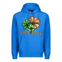 True Royal Feeling lucky with clover Premium Hoodie - HowdyJamesFarm