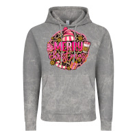 Cloud Rock pink merry christmas Vintage Hoodie - MaliasSmallBusiness