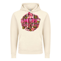 Vintage Artic pink merry christmas Vintage Hoodie - MaliasSmallBusiness