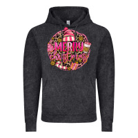 Vintage Black pink merry christmas Vintage Hoodie - MaliasSmallBusiness