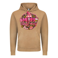 Vintage Camel pink merry christmas Vintage Hoodie - MaliasSmallBusiness