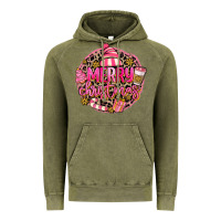 Vintage Olive pink merry christmas Vintage Hoodie - MaliasSmallBusiness