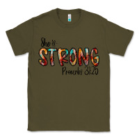 Army Green she is strong provebs Classic Tee - CowhideDigitalArt