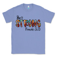 Colony Blue she is strong provebs Classic Tee - CowhideDigitalArt