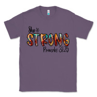 Lavender she is strong provebs Classic Tee - CowhideDigitalArt