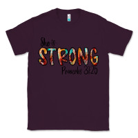 Plum she is strong provebs Classic Tee - CowhideDigitalArt