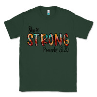 Sports Green she is strong provebs Classic Tee - CowhideDigitalArt