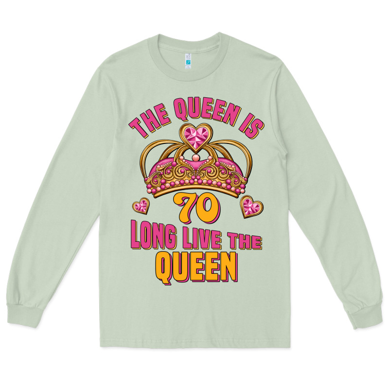 The Queen Is 70 Long Live The Queen Long Sleeve Tee by Jasminsmagicworld | Teevron