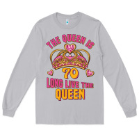 Moon Dust the queen is 70 long live the queen Long Sleeve Tee - Jasminsmagicworld
