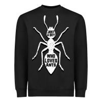 Black Just A Boy Who Loves Ants Heavyweight Sweatshirt - Bettercallsaul