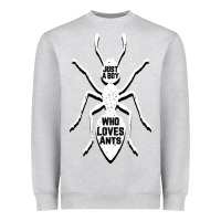 Heather Grey Just A Boy Who Loves Ants Heavyweight Sweatshirt - Bettercallsaul