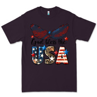Plum Western God Bless The USA Premium Tee - LillyAllenDesigns