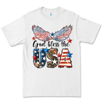 White Western God Bless The USA Premium Tee - LillyAllenDesigns