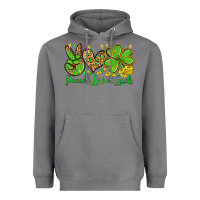 Storm St. Patrick's Day Peace love luck Heavyweight Hoodie - OliviaCreatesArt