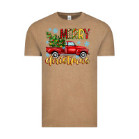 Vintage Coffee merry christmas truck Vintage Tee - MaliasSmallBusiness