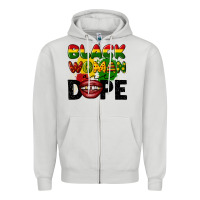Dove Grey black woman are dope Zipper Hoodie - CowGirlArtShop