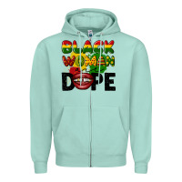 Seafoam black woman are dope Zipper Hoodie - CowGirlArtShop