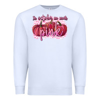 White In October we wear pink Breast Cancer Premium Sweatshirt - FaDigitalArtStudio