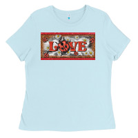 Baby Blue love ladybug    license plate template Ladies Tee - BarkalooDesign
